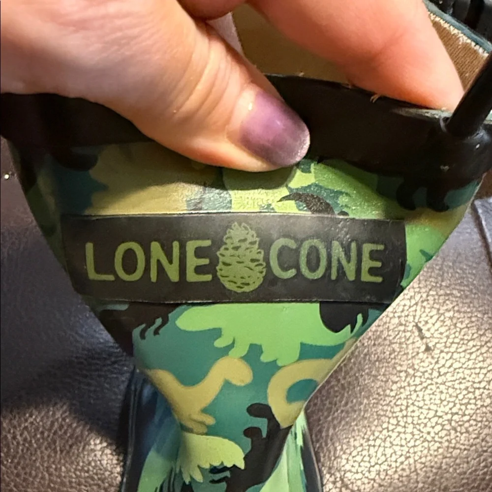 Lone Cone Kids Camosaurus Rain Boots Dinosaur Camouflage Size 6